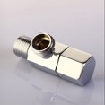 thumbnail image 2 of Hytrove Three Way Angle Valve with Silver Hexagon for Home Renovation 1Set, 2 of 8