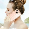 thumbnail image 5 of Compatible iPhone 13 6.1" 2021 Pink Case, Luxury Plating Love Heart Women's Soft TPU Shockproof Camera Case for iPhone 13 case, 5 of 6