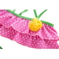 thumbnail image 4 of Bilo Baby Toddler Girls Lovely Tie Bikini Swimsuit and Hat 3pcs Set Beach Bathing Suit Swimwear (Strawberry Pink, 5-6 Years), 4 of 5