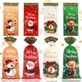 thumbnail image 5 of 25/50/100 piezas Bolsas de dulces navideños Bolsa de embalaje de galletas de Papá Noel Decoración navideña 2024 Bolsa de regalos para suministros de fiesta para niños, 5 of 5