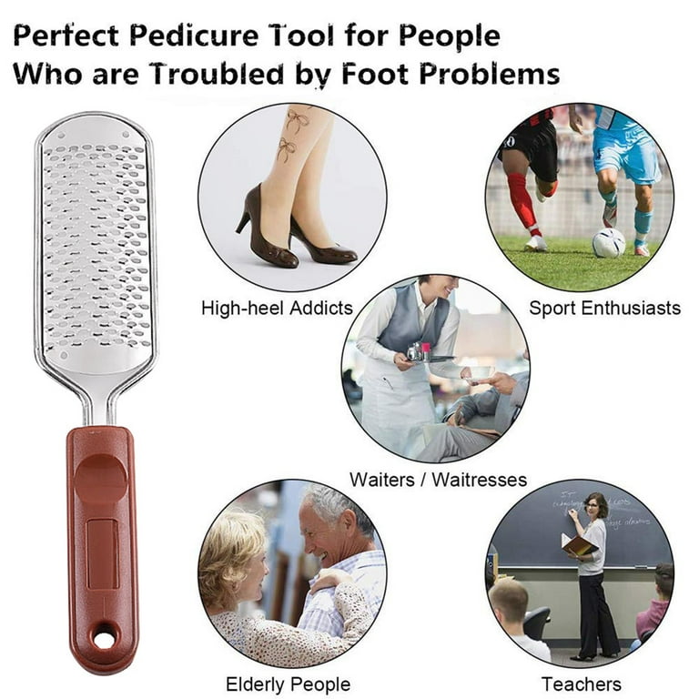 YEEPSYS Foot Scrubber, Pedicure Feet File, Dead Skin Scraper, Callus  Remover for Dry and Wet Feet