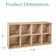 thumbnail image 3 of XPOPR 8-Cube Storage Organizer, 11in Shelf Opening, Bookcase, Display Shelf, Customizable w/ 3 Removable Back Panels – Light Oak, 3 of 5