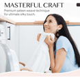 thumbnail image 6 of King Fitted Sheet Only, 100% Long Staple Cotton Fitted Sheet King Size with 800 Thread Count Sateen Weave, Deep Pocket King Fitted Sheet, Ultra Soft, Smooth & Lustrous Fitted Sheets White(1 Piece), 6 of 7