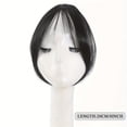 thumbnail image 5 of Women's Clip-on Bangs (1-pack) - Heat-resistant synthetic fiber, natural straight bangs, easy to clip on, everyday hairstyle - suitable for work, parties, dates - voluminous texture adds fullness and, 5 of 15