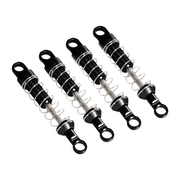 Amortiguador de coche RC, pieza de repuesto para coche RC, aleación de aluminio, amortiguador RC resistente 1 juego negro