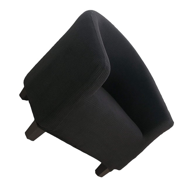 Advancent Funda elástica para silla de bañera de fácil cuidado, elegante y moderna, fácil de reemplazar, fundas para sillones Decoración del hogar negro