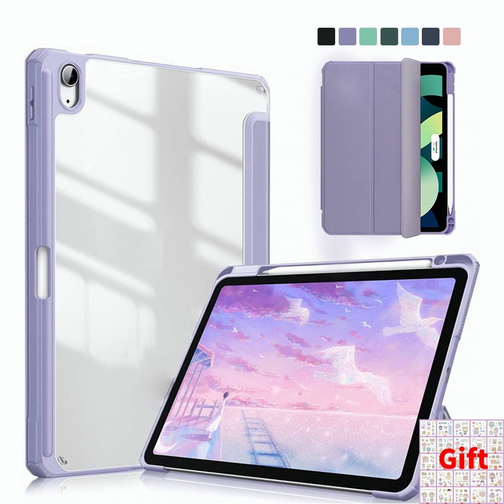 Coque Transparente Pour IPad Pro 11" (2020-2022) - Avec Porte-stylet Intégré, Protection Antichoc, TPU Souple
