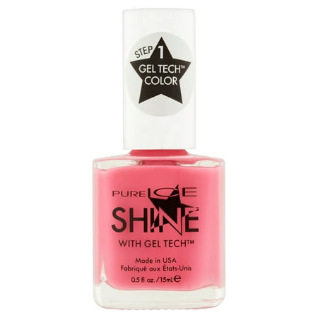 Pure Ice Shine with Gel Tech Nail Polish, Sleek Peek, 0.5 fl oz