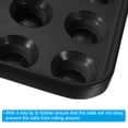 thumbnail image 4 of Bandeja para bolas de billar Uxcell, soporte para bolas de billar, bandeja de almacenamiento para mesa de billar 16 bolas, negra, 2 paquetes, 4 of 6
