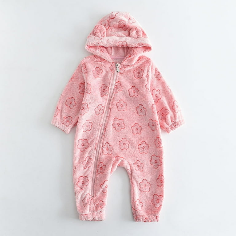 Hicidod Baby Girls Boys Jumpsuit Onesie Hoodie Winter Warm Thicken