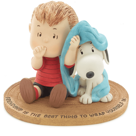 Hallmark Peanuts Linus and Snoopy Wrapped in Friendship Mini Figurine New
