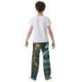 thumbnail image 5 of FORMRS Kids Pajama Pants with Pockets Size 6-8Y Boys Lounge Sleep Bottoms, Green Celestial Serpent, 5 of 8