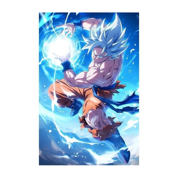 5D DIY Dragon Ball Diamond Painting Kit, Round Acrylic Diamond Artwork for Home Decoration, or Gift.