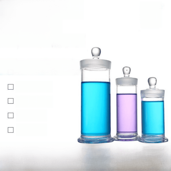 Botella de muestra gruesa, botella de exhibición de muestra sellada, botella de vino, boca ancha, molienda, botella de muestra de borosilicato alto