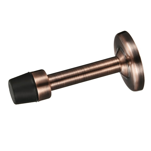 Uxcell Door Stopper with Rubber Tip Zinc Alloy Brushed Copper Tone