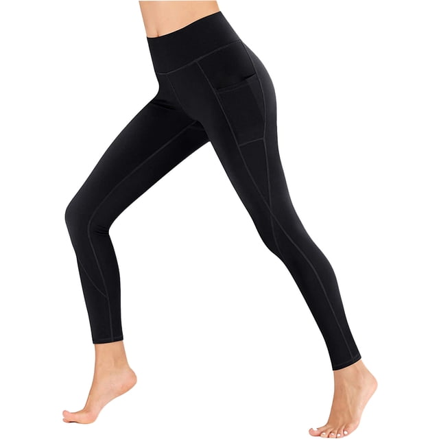 DPTALR Women's Solid High Waisted Pants Ladies Bottom Lift Yoga Pants