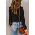 thumbnail image 1 of ABPHQTO Chaqueta de pana con cremallera y cinturón con hebilla para mujer, 1 of 5