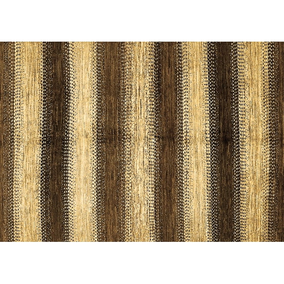 Ahgly Company Indoor Rectangle Abstract Brown Modern Area Rugs, 8' x 12'
