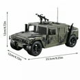 thumbnail image 5 of BESTSKY Military Fighter Truck Friction Powered With Lights And Sounds Kids 1:16 Scale Pretend Play Armored Army Vehicle Doors Open Quality Action Toy Car Great Gift for Boys Girls, 5 of 6