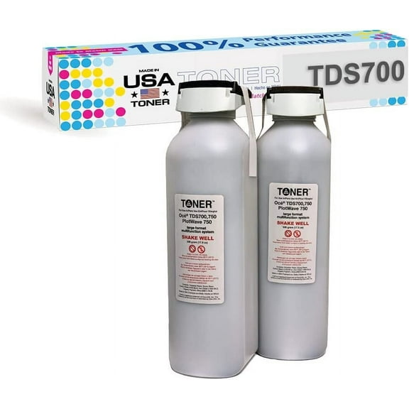 MADE IN USA TONER Compatible Replacement for Oce TDS 700, TDS 750, Plotwave 750 Toner, Black, 2 Pack