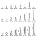 thumbnail image 2 of EeaseCA 1080Pcs Stainless Steel Bolt and Nut Set Socket Head Screws Nuts Assortment Kit Screw Fasteners, 2 of 7