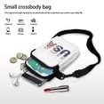 thumbnail image 7 of HELLHERO Women Adjustable Shoulder Strap Sling Bag Men, Women Pear Pattern Polyester Outdoor Travel Daily Use 4.33x1.97x7.09 Double Zipper, 7 of 7