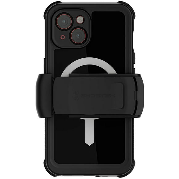 Funda GHOSTEK Nautical Clip para iPhone 15 Negra MagSafe contra agua