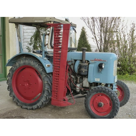 Large Frame Tractor - Framed Art for Your Wall Tractor Machine Farm Transport Equipment 10x13 Frame