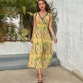thumbnail image 3 of Miss Frizzle In A Pickle Magic School Bus Sleeveless Dress Dresses Women Summer Evening Dresses Ladies Bohemia Long Dresses, 3 of 9