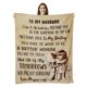 thumbnail image 1 of LHSHID My Husband Blanket Anniversary Romantic Gifts for Husband Birthday Gift from Wife Fathers Day Unique Gifts for Him Throw Blanket 30x40in, 1 of 5