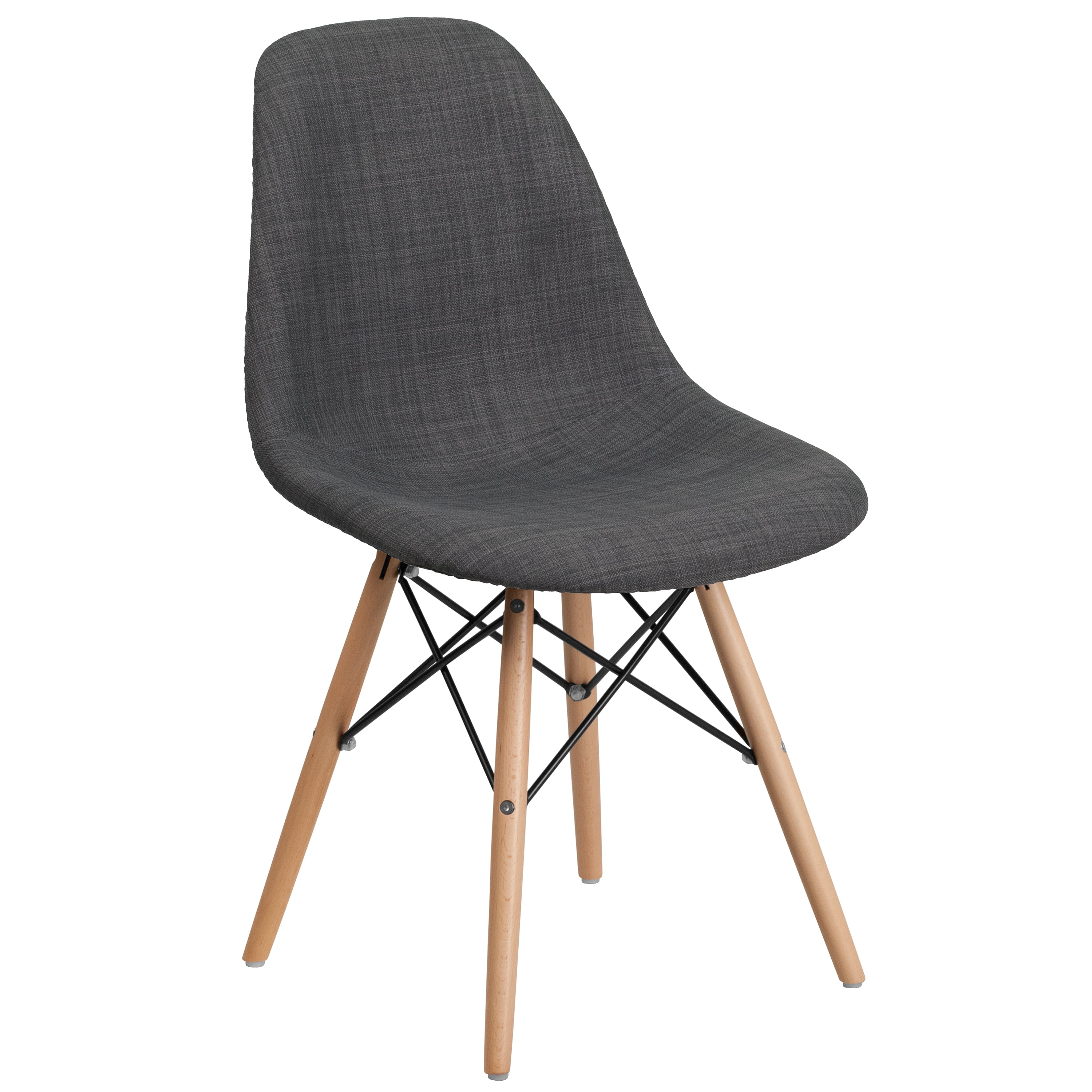 Flash Furniture Elon Series Genoa Fabric Chair with Wooden Legs - Walmart.com