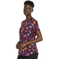 thumbnail image 7 of Dickies EDS Scrubs Top For Women V-Neck Print DK876, 7 of 7
