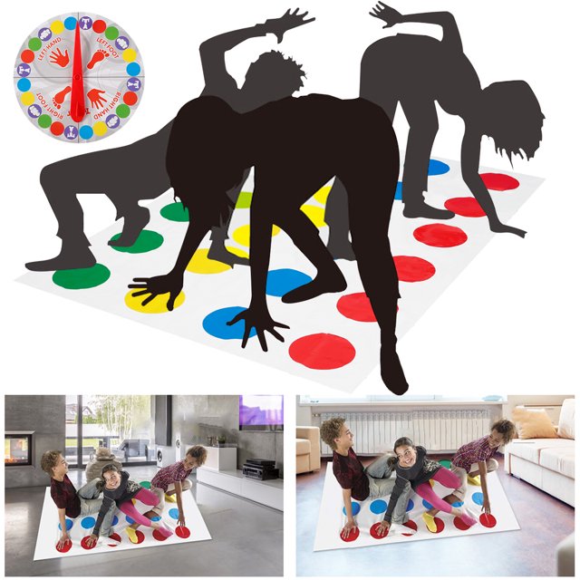 Twister Game Para 2 Jugadores Twister Dance Mat Ejercicio Twister Moves Mat Fiesta Familiar Rotaci贸n Body Twister Juego Deportes Grupo Interactivo Juguetes