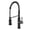 Matte Black, variant on Sumerain Pull-Down Kitchen Faucet, Brushed Gold, Spring Spout, 3-Function Spray Head, Single Handle