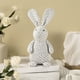 thumbnail image 4 of Figura de conejo de Pascua, muñeco de conejo, adorno de conejo de dibujos animados, decoración de escritorio, 4 of 5