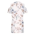 thumbnail image 6 of Edvintorg Floral Dresses for Women Fashion Short Sleeve Off Shoulder Casual Beach Dress Summer Clothes for Women Beige Xl, 6 of 6