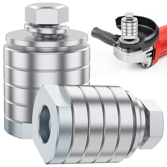 TMWEFUSC 2Pcs Angle Grinder to Grooving Machine Adapter Aluminum Alloy M10/M14 Conversion Head Sturdy Angle Grinder to Slotting Machine Converter Tool for 100 Type 125-230 Type Angle Grinder