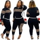 thumbnail image 2 of Conjunto de dos piezas de camuflaje de leopardo 2024, traje deportivo para mujer, sudadera de manga larga y pantalones deportivos, chándal informal para correr para mujer, 2 of 5