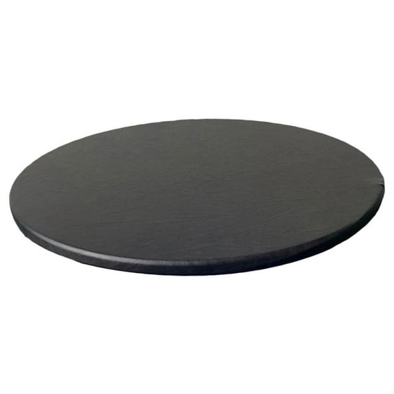 1pc 40 Elastic Round Table Cloth Table Cover Backed Solid Color black