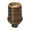 Antique Bronze Finish, variant on B&P Lamp® Heavy Turned Brass Keyless Sockets, Satin Black Finish, Keyless (No Switch), No Uno Thread