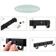 thumbnail image 5 of 1 perchero de pared, ganchos de aluminio para colgar en la pared, gancho de pared negro, percheros de baño fuertes para dormitorio, cocina, ropa, toalla, sombrero (, 5 of 5