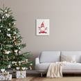 thumbnail image 2 of Stupell Industries Holiday Snow Banner Patterned Red Garden Gnome Graphic Art Gallery Wrapped Canvas Print Wall Art, Design by Heatherlee Chan, 2 of 5