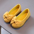 thumbnail image 6 of GUOBIOZIY Girls Dress Shoes Princess Wedding Girls Flats Toddler Girl Shoes for Little Big Kids (Yellow,26), 6 of 6