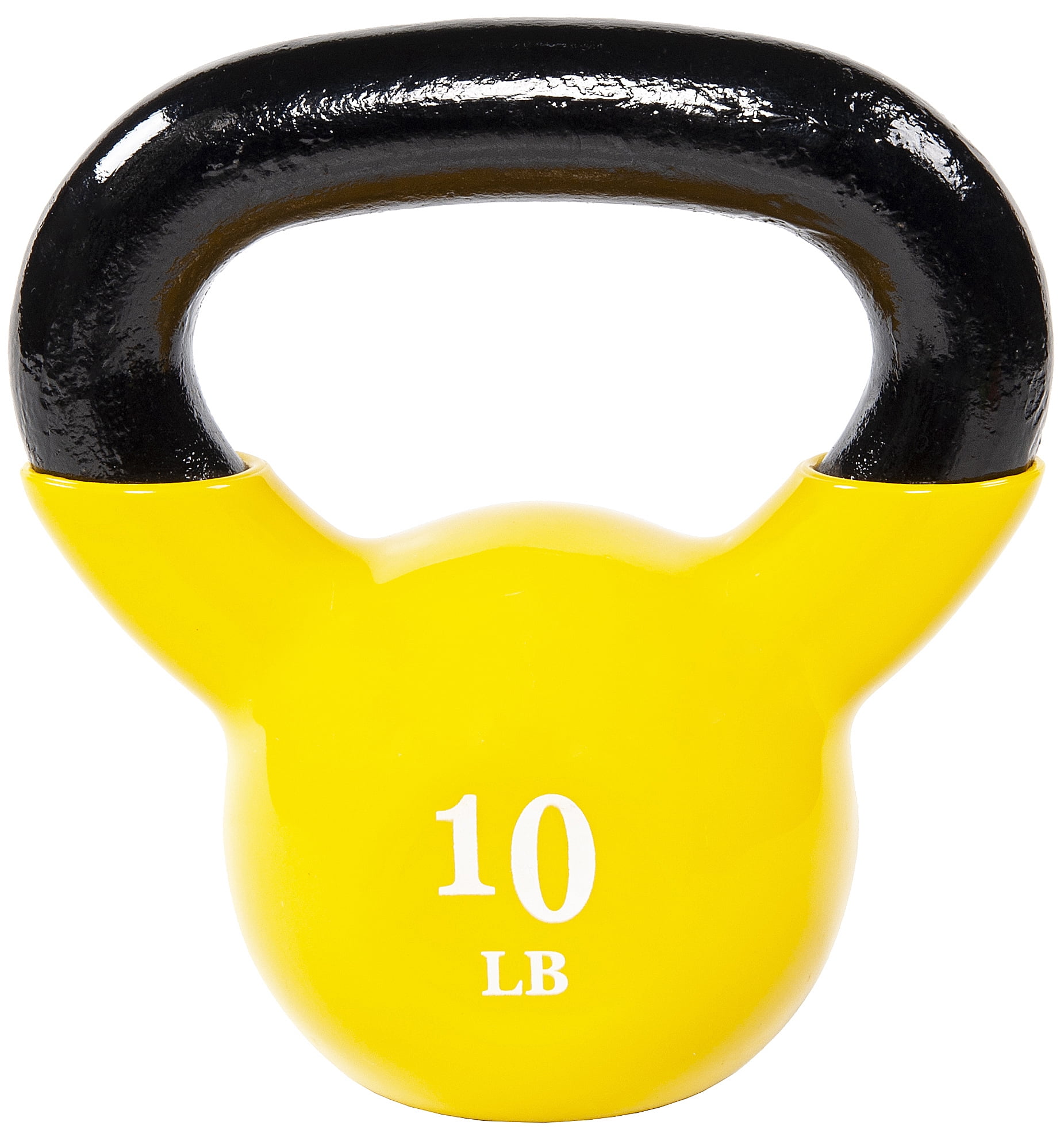 Everyday Essentials AllPurpose Color Vinyl Coated Kettlebells, 10 lbs