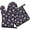 Pioneer Flower Floral Print Pattern-3, variant on Pioneer Flower Floral Print Pattern 1-Pack Oven Mitts Set, Heat Resistant Kitchen Gloves, 7.7" X 12"
