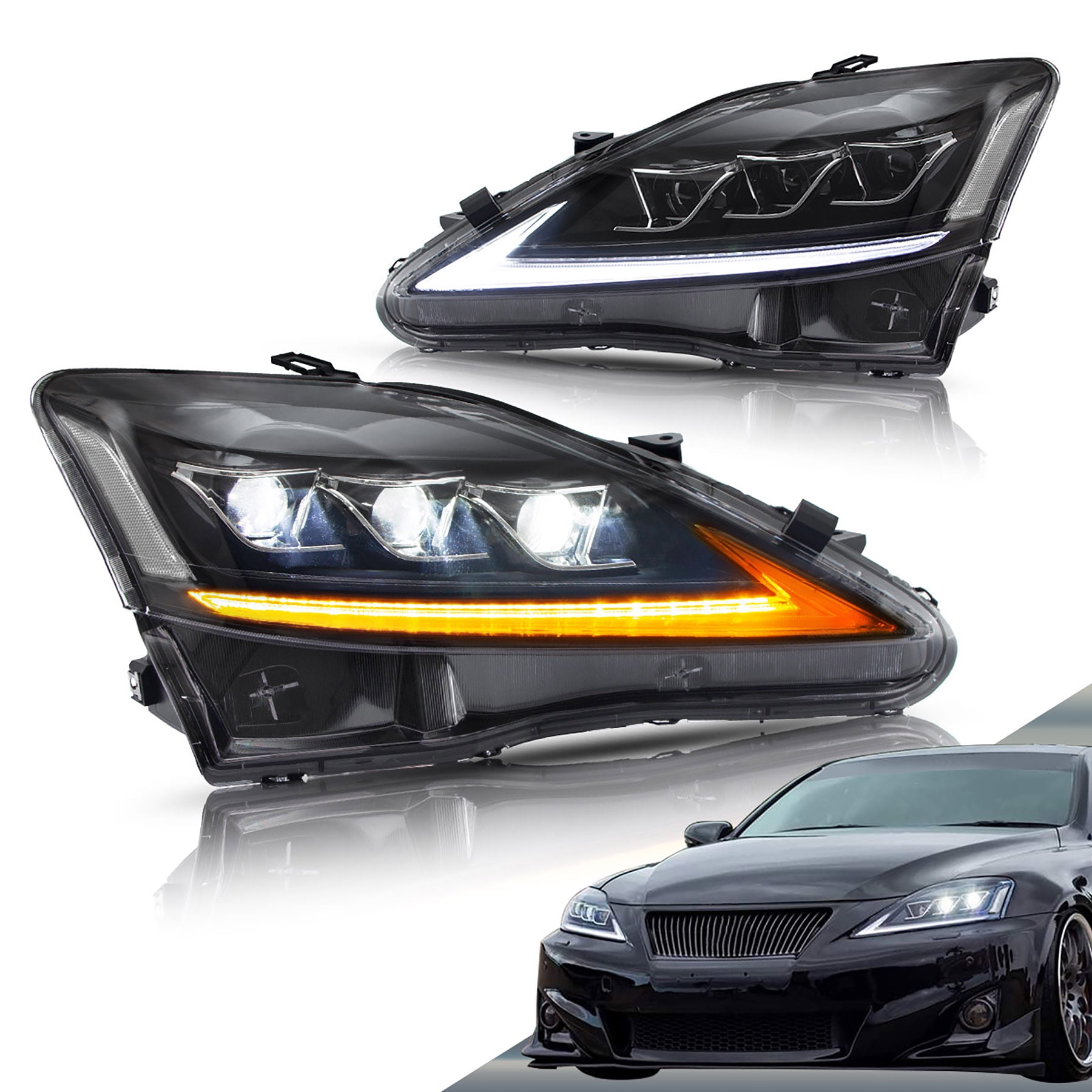 VLAND LED Projector Headlights for Lexus IS250 IS350 20062012 IS200d