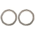 thumbnail image 1 of Miangastore Creative Woven Circle for Decor Grey Synthetic Material Perfect for Christmas DIY 2 Pieces 11.8 Inches, 1 of 8