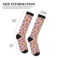 thumbnail image 2 of Lsque Fruit Pattern Sport Compression Socks for Men & Women 15-20 mmHg Knee High Nurse Pregnant Running Medical and Travel Athletic, 2 of 6