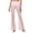 Z02 Light Pink, variant on Work Pants for Women Office Solid Color High Waisted Lace Holout Pants for Party Nightclub Stretchy Elastic Waistband Loose Fit Long Pants Trousers 2025 Fall Slacks with Pockets