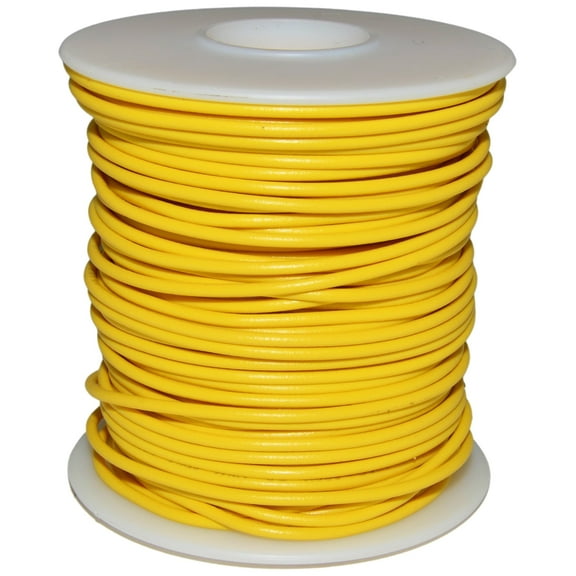 100 Feet Yellow 22 Gauge Stranded Hook-Up Wire, Tinned Copper, PVC Insulation (Shade May Vary)